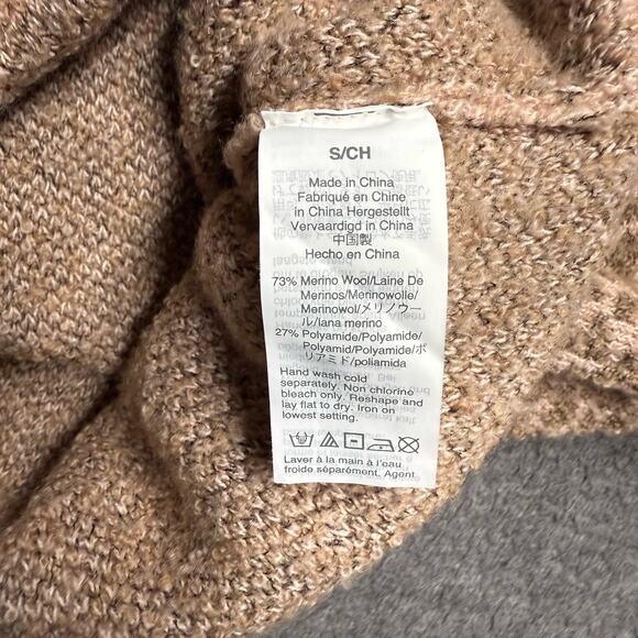 Madewell Merino Wool Blend Sweater Womens Small Pink Cheetah Print - Picture 3 of 6